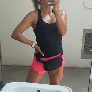 Lulu lemon black tank race length size 6